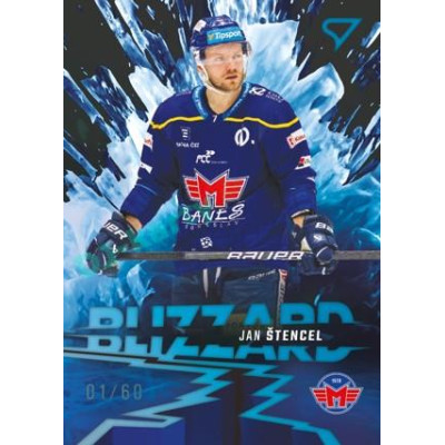 2023/24 Sportzoo ELH 1. série #BL-33 Jan Štencel Blizzard Limited xx/60