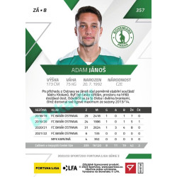 2022/23 Sportzoo Fortuna Liga 2. série #357 Adam Jánoš