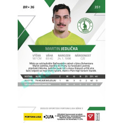 2022/23 Sportzoo Fortuna Liga 2. série #351 Martin Jedlička