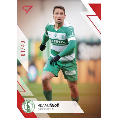 2022/23 Sportzoo Fortuna Liga 2. série #357 Adam Jánoš Red xx/49