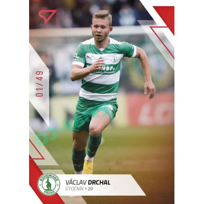 2022/23 Sportzoo Fortuna Liga 2. série #359 Václav Drchal Red xx/49