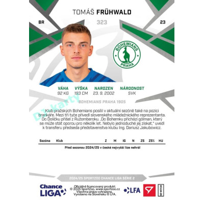 2024/25 Sportzoo Chance Liga 2. série #323 Tomáš Frühwald
