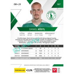 2022/23 Sportzoo Fortuna Liga 1. série #167 Daniel Köstl