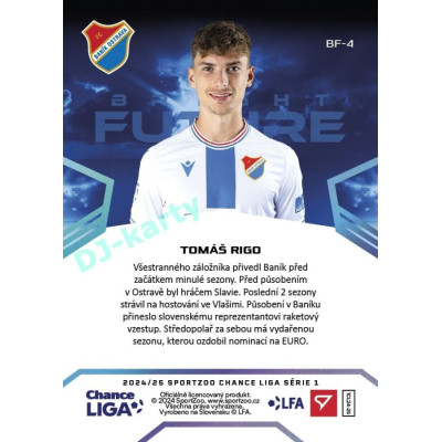 2024/25 Sportzoo Chance Liga 1. série #BF-4 Tomáš Rigo Bright Future