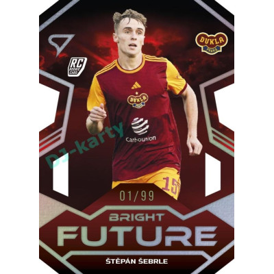 2024/25 Sportzoo Chance Liga 1. série #BF-9 Štěpán Šebrle Bright Future Die Cut Limited xx/99