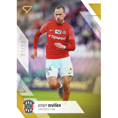 2022/23 Sportzoo Fortuna Liga 2. série #371 Josef Divíšek Gold xx/99