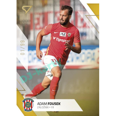 2022/23 Sportzoo Fortuna Liga 2. série #374 Adam Fousek Gold xx/99