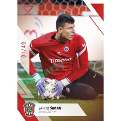2022/23 Sportzoo Fortuna Liga 2. série #370 Jakub Šiman Red xx/49