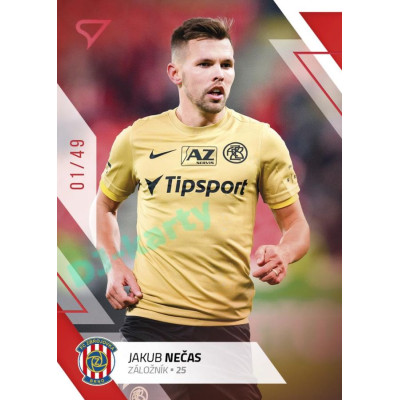 2022/23 Sportzoo Fortuna Liga 2. série #375 Jakub Nečas Red xx/49