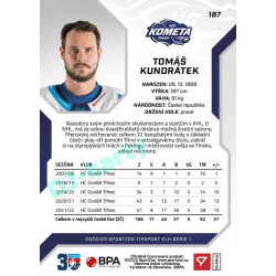 2022/23 Sportzoo ELH 1. série #187 Tomáš Kundrátek