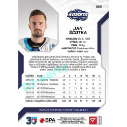 2022/23 Sportzoo ELH 1. série #188 Jan Ščotka