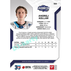 2022/23 Sportzoo ELH 1. série #193 Andrej Kollár
