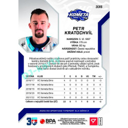 2022/23 Sportzoo ELH 2. série #335 Petr Kratochvíl