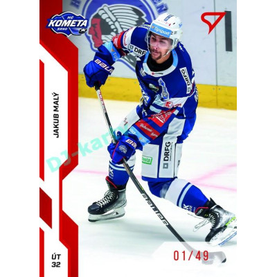2022/23 Sportzoo ELH 2. série #336 Jakub Malý Red xx/49