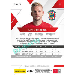 2022/23 Sportzoo Fortuna Liga 1. série #190 Matěj Hrabina