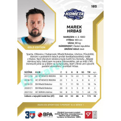 2022/23 Sportzoo ELH 1. série #185 Marek Hrbas Gold xx/19