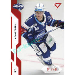 2022/23 Sportzoo ELH 1. série #198 Adam Zbořil Red xx/49