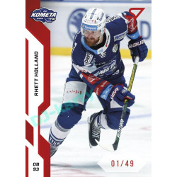 2022/23 Sportzoo ELH 1. série #184 Rhett Holland Red xx/49