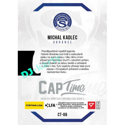 2022/23 Sportzoo Fortuna Liga 2. série #CT-06 Michal Kadlec Captime