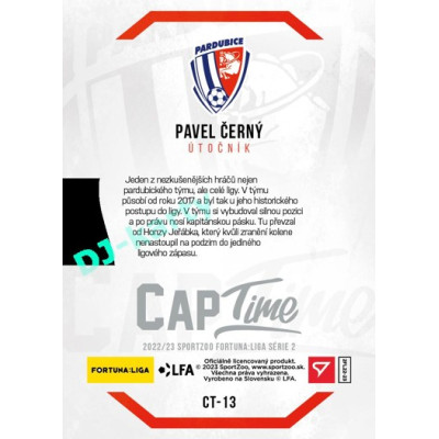 2022/23 Sportzoo Fortuna Liga 2. série #CT-13 Pavel Černý Captime