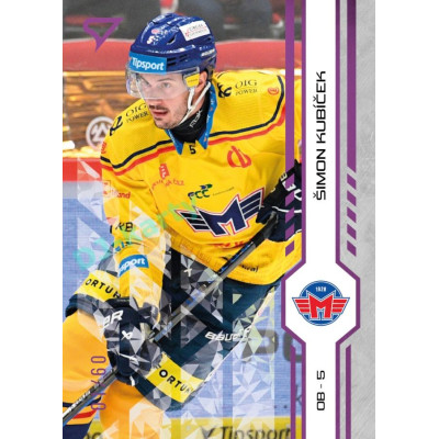 2024/25 Sportzoo ELH 1. serie #095 Šimon Kubíček Purple Iceberg xx/60