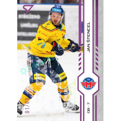 2024/25 Sportzoo ELH 1. serie #098 Jan Štencel Purple Iceberg xx/60
