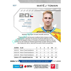 2024/25 Sportzoo ELH 1. serie #107 Matěj Toman