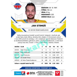 2021/22 Sportzoo TIPSPORT ELH 2. série #364 Jan Strmeň