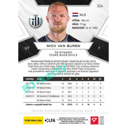 2021/22 Sportzoo Fortuna Liga 2. série #324 Mick van Buren