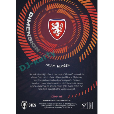 2024 Sportzoo HRDÍ LVI #DM-16 Adam Hložek Dimension 1