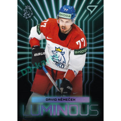2024 Sportzoo Hokejové ČESKO #LS-12 David Němeček Luminous Blue