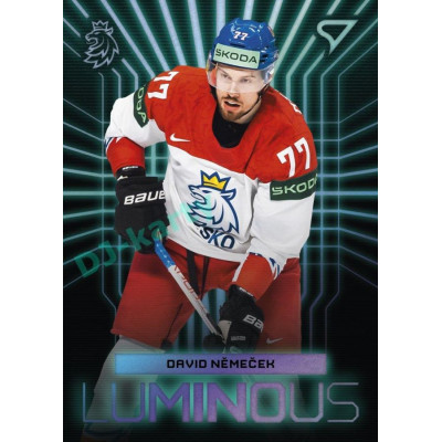 2024 Sportzoo Hokejové ČESKO #LS-12 David Němeček Luminous Blue