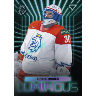 2024 Sportzoo Hokejové ČESKO #LS-02 Šimon Hrubec Luminous Blue
