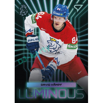 2024 Sportzoo Hokejové ČESKO #LS-19 David Kämpf Luminous Blue