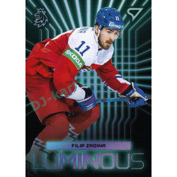 2024 Sportzoo Hokejové ČESKO #LS-27 Filip Zadina Luminous Blue
