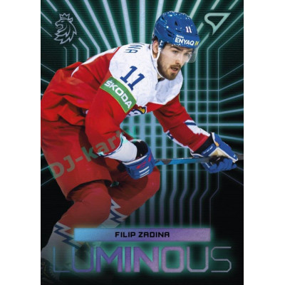 2024 Sportzoo Hokejové ČESKO #LS-27 Filip Zadina Luminous Blue