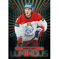 2024 Sportzoo Hokejové ČESKO #LS-09 Ronald Knot Luminous Red
