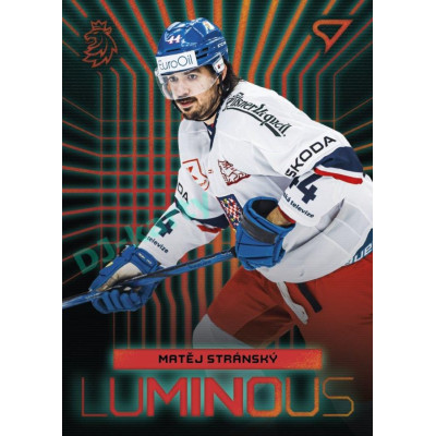 2024 Sportzoo Hokejové ČESKO #LS-25 Matěj Stránský Luminous Red