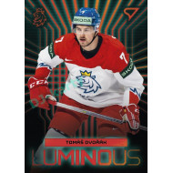 2024 Sportzoo Hokejové ČESKO #LS-04 Tomáš Dvořák Luminous Red