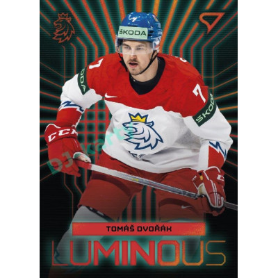 2024 Sportzoo Hokejové ČESKO #LS-04 Tomáš Dvořák Luminous Red