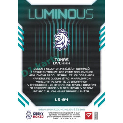 2024 Sportzoo Hokejové ČESKO #LS-04 Tomáš Dvořák Luminous