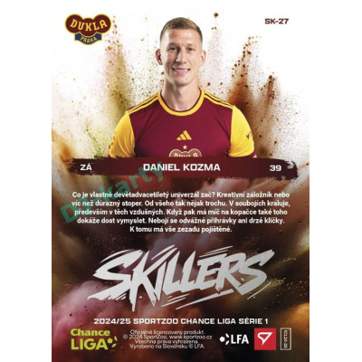 2024/25 Sportzoo Chance Liga 1. série #SK-27 Daniel Kozma Skillers