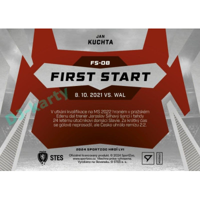 2024 Sportzoo HRDÍ LVI #FS-08 Jan Kuchta First Start