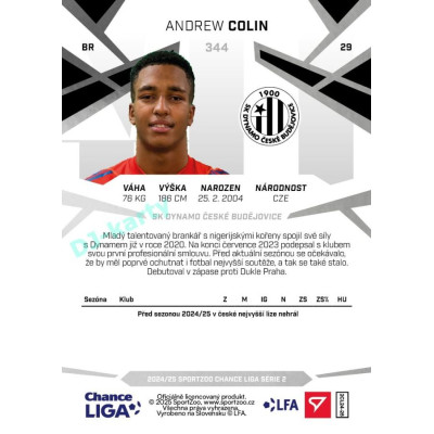 2024/25 Sportzoo Chance Liga 2. série #344 Andrew Colin