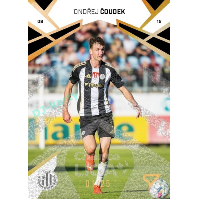 2024/25 Sportzoo Chance Liga 2. série #347 Ondřej Čoudek Gold Glitter xx/25