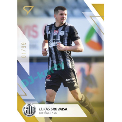 2022/23 Sportzoo Fortuna Liga 2. série #307 Lukáš Skovajsa Gold xx/99