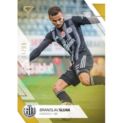 2022/23 Sportzoo Fortuna Liga 2. série #308 Branislav Sluka Gold xx/99