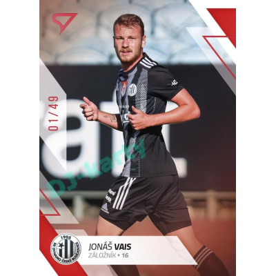 2022/23 Sportzoo Fortuna Liga 2. série #312 Jonáš Vais Red xx/49