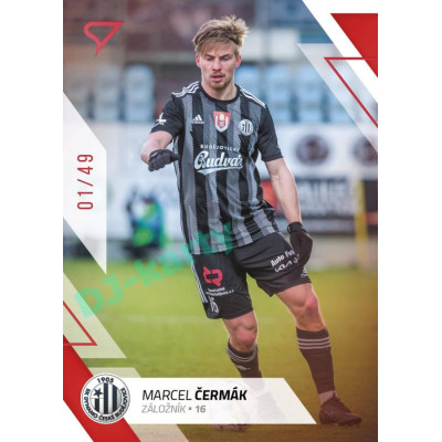 2022/23 Sportzoo Fortuna Liga 2. série #309 Marcel Čermák Red xx/49