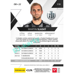 2022/23 Sportzoo Fortuna Liga 1. série #119 Martin Sladký